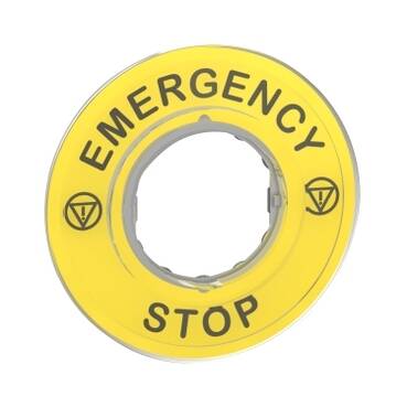 EMERGENCY STOP 3D LEGEND PLATE - 1