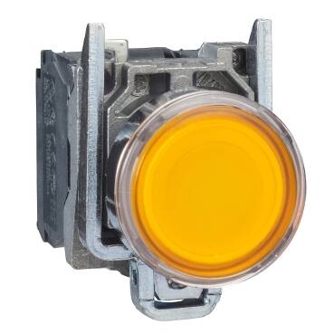 Illuminated pushbutton, orange,24VAC/DC - 1