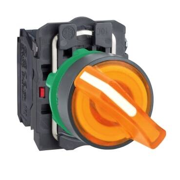 Illuminatedselectorswitch,230VAC,orange - 1